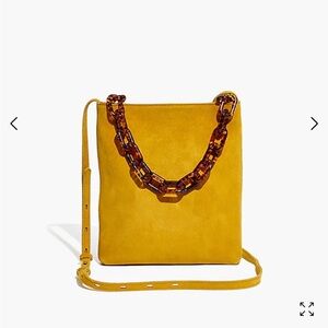 Madewell// The Slim Brooklyn Crossbody Bag in Suede: Chain Handle Edition